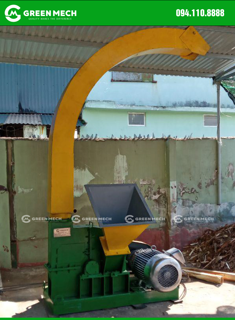 Máy băm gỗ cây thành dạng dăm công suất 3 tấn 1 giờ