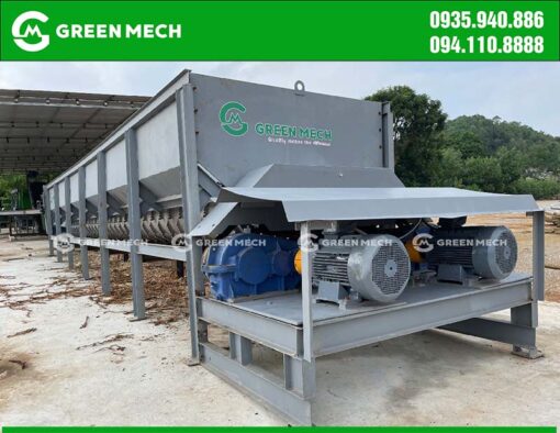 Máy bóc vỏ cây 2 trục GREEN MECH